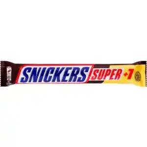 Батончик Snickers Super шоколадный с нугой, карамелью и арахисом 112.5 г