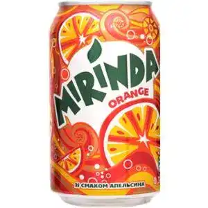 Напій Mirinda Апельсин сильногазований 0.33 л