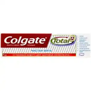 Зубна паста Colgate Total 12 Чистий м'ята 75 мл