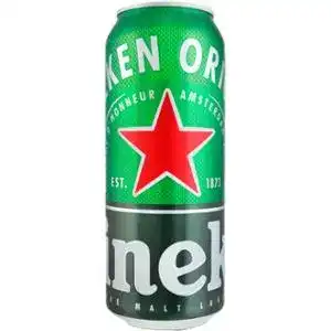 Пиво Heineken світле фільтроване з/б 5% 0.5 л
