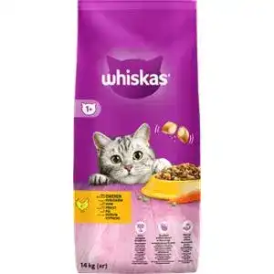 Сухий корм для дорослих кішок Whiskas з куркою ваговий