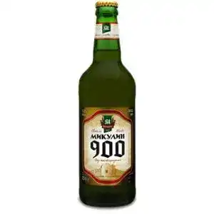 Пиво Микулинецьке 900 світле фільтроване 5% 0.5 л