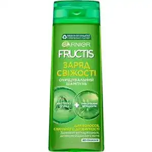 Шампунь Garnier Fructis Заряд свіжості для нормального волосся схильного до жирності 400 мл