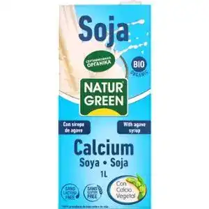 Молоко NaturGreen органічне з сої з сиропом агави та морськими водоростями 1 л
