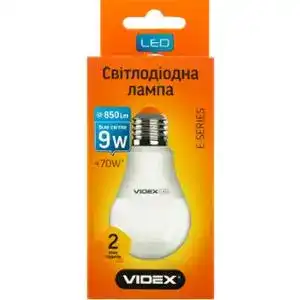 Лампа світлодіодна Videx LED A60b 9W 4100K E27