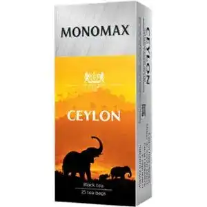 Чай Monomax Ceylon черный цейлонский 25 пакетов по 2 г