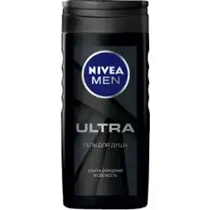 Гель для душа NIVEA Men Ultra Carbon на основі кам'яної солі соняшникової олії 250 мл