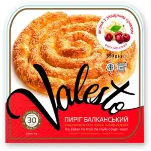 Пиріг Valesto Балканський з вишнею заморожений 550 г