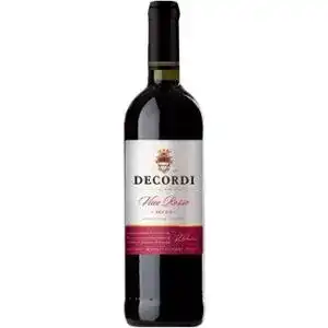 Вино Decordi Rosso Secco червоне сухе 0.75 л