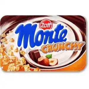 Десерт Zott Monte Choco Flakes молочний з шоколадом і лісовими горіхами + пластівці 13.9% 125 г