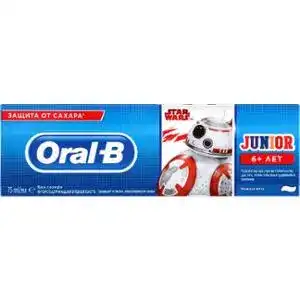 Зубна паста Oral-B Junior Star Wars для дітей від 6 років 75 мл