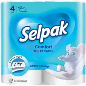 Папір туалетний Selpak Comfort двошаровий 4 шт