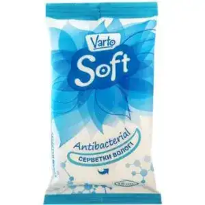 Вологі серветки Varto Soft Антибактеріальні 15 шт.