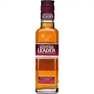 Виски Scottish Leader купажированный 3 года выдержки 40% 0.2 л
