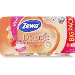 Туалетний папір Zewa Deluxe Cashmere peach 3-шаровий 16 шт