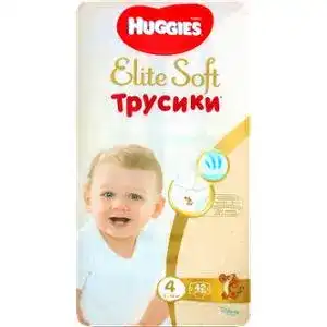 Підгузки-трусики Huggies Elite Soft розмір 4 (9-14 кг) 42 шт.
