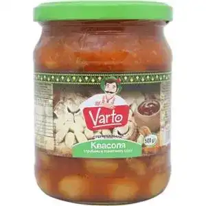 Квасоля Varto з грибами в томатному соусі консервована 500 г