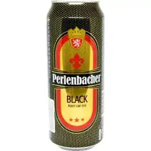 Пиво Perlenbacher Schwarzbier темне фільтроване 4.9% 0.5 л