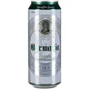 Пиво Germania Premium світле фільтроване 4.8% 0.95 л