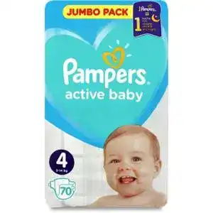 Підгузники для дітей Pampers Active Baby 4 9-14 кг 70 шт