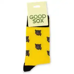 Шкарпетки чоловічі GoodSox жовті Сова