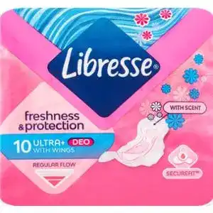 Прокладки гігієнічні Libresse Freshness Protection Ultra+ Deo 10 шт.