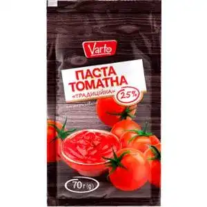Паста томатна Варто Херсонська 25% 70 г