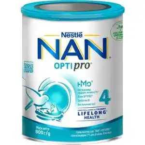 Суха молочна суміш NAN №4 Optipro з 18 місяців 800 г