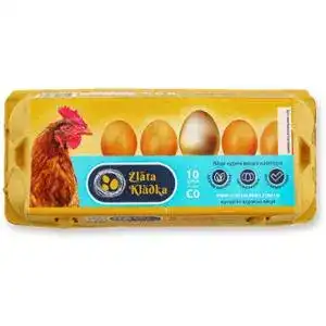 Яйца Zlata Kladka Exportowe куриные высшей категории 10 шт