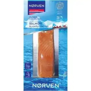 Сьомга Norven філе-шматок слабосолона 160 г