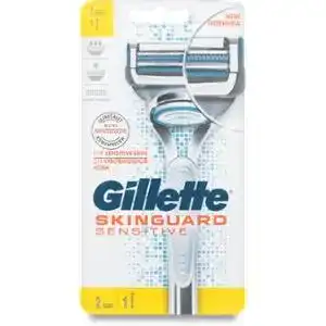 Станок для гоління чоловічий Gillette SkinGuard Sensitive з 2 змінними картриджами