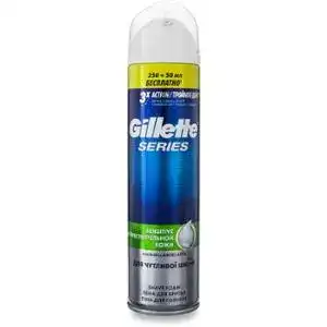 Піна для гоління Gillette Sensitive для чутливої ​​шкіри 250 мл + 50 мл