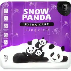Папір туалетний Сніжна панда Extra care Superior 4-шарова 8 шт