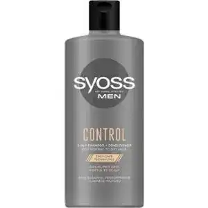 Шампунь-кондиціонер SYOSS Men Control для нормального і сухого волосся для чоловіків 440 мл