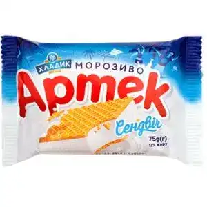 Морозиво Хладик Артек сендвіч без наповнювача 75 г
