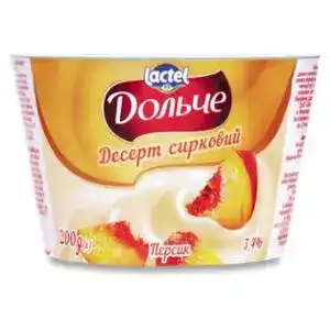 Десерт Дольче сирковий персик 3.4% 200 г