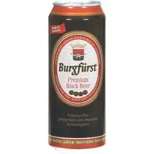 Пиво Burgfurst Premium Black темне фільтроване 4.3% 0.5 л