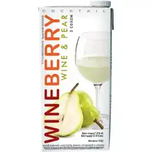 Винний напій Wineberry Wine&Pear з грушевим соком 1 л