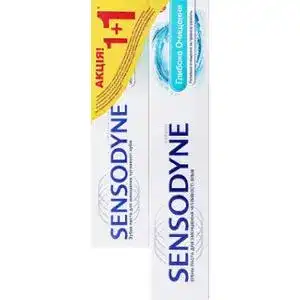 Зубна паста Sensodyne Глибоке Очищення 75 мл + Sensodyne Фтор 50 мл