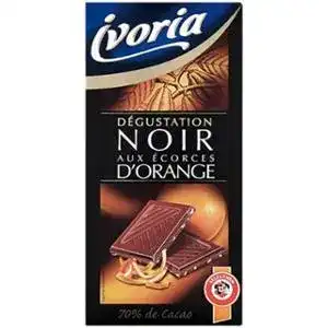 Шоколад Ivoria чорний зі смаком апельсина 100 г