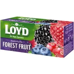 Чай Loyd Forest Fruit чорний зі смаком лісових ягід 20х1.7 г
