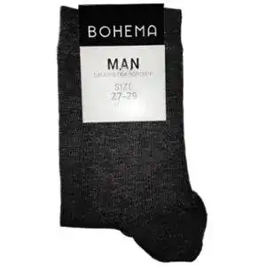Шкарпетки чоловічі Bohema Classic високий меланж сірий р.27-29