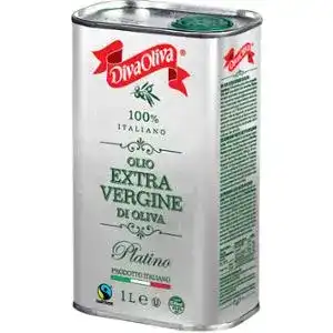 Оливкова олія Diva Oliva Extra Vergine Platino нерафінована 1000 мл