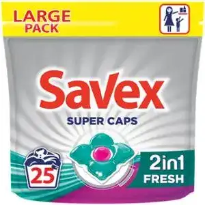 Капсули для прання Savex Fresh Super Caps 2в1 25 шт.