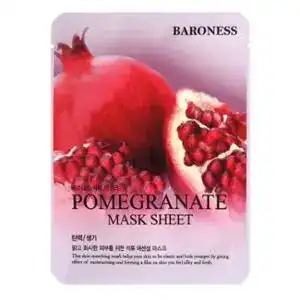 Тканинна маска для обличчя Baroness Pomegranate з екстрактом гранату