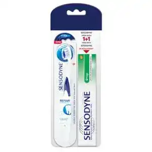Набір Sensodyne щітка зубна Repair&Protect 1 шт + паста зубна фтор 50 мл