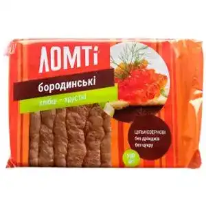 Хлібці Ломті Бородінський 100 г