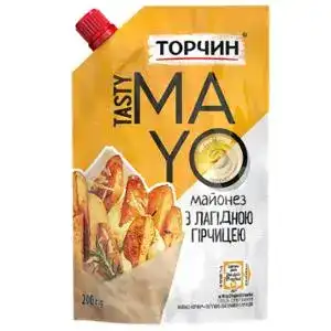 Майонез Торчин Tasty Mayo з лагідною гірчицею 200 г