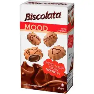 Печиво Biscolata Mood з шоколадно-кремовою начинкою 40 г