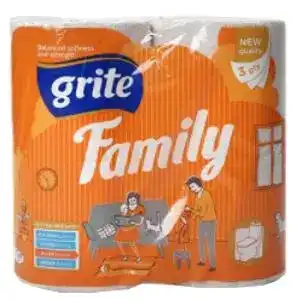 Папір туалетний Grite Family 3-х шаровий 4 шт